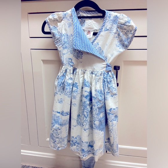 Vintage rare Daisy Kingdom Springtime Toile dress size 4. Cotton. Gorgeous! - Picture 2 of 8